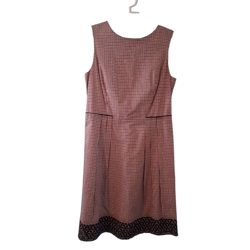 Brooks Brothers dress womens 8 red navy white gingham classic cotton